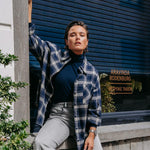 Levi flanellen blouse - Navy Checks