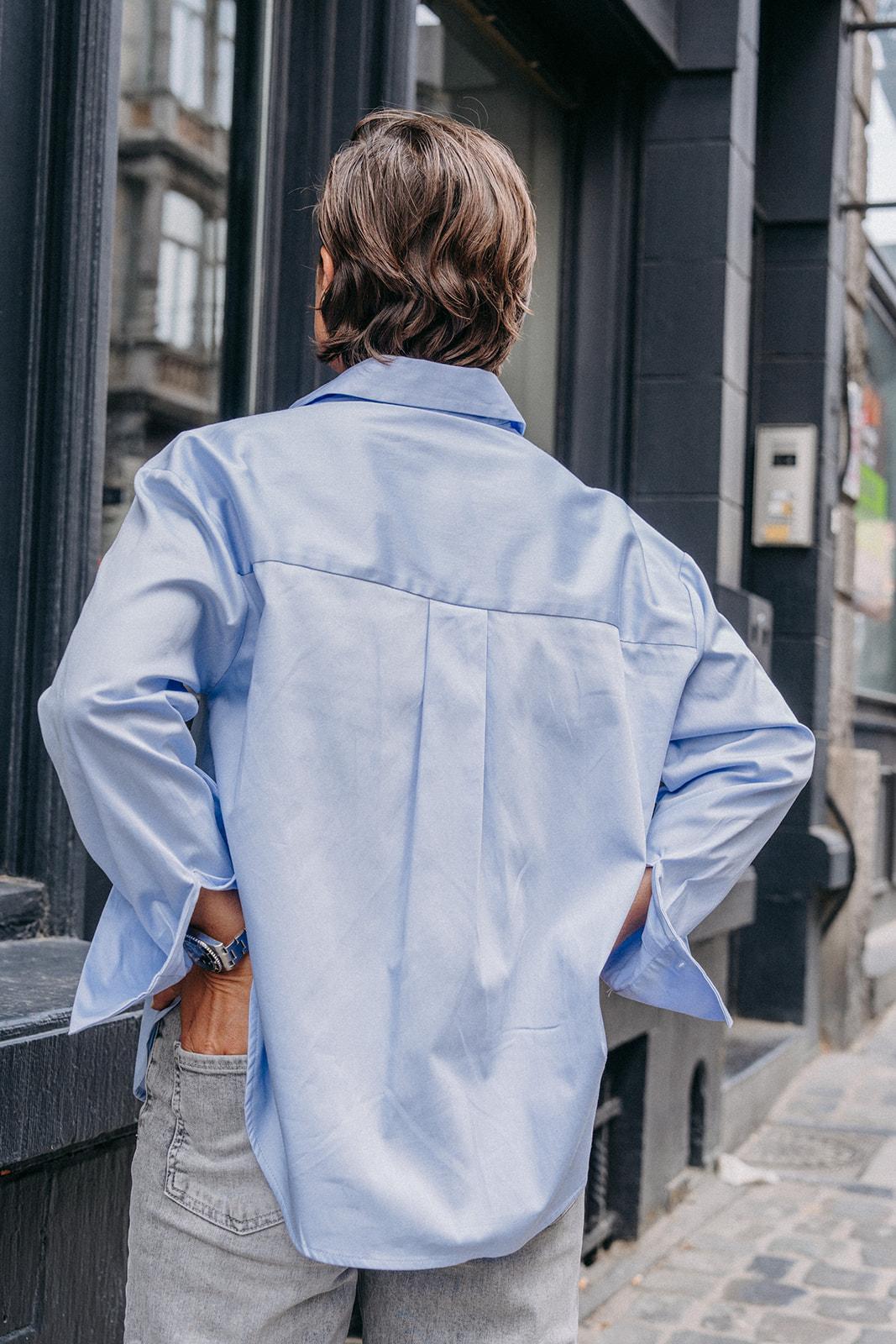 Norabel oversized hemd - Light Blue