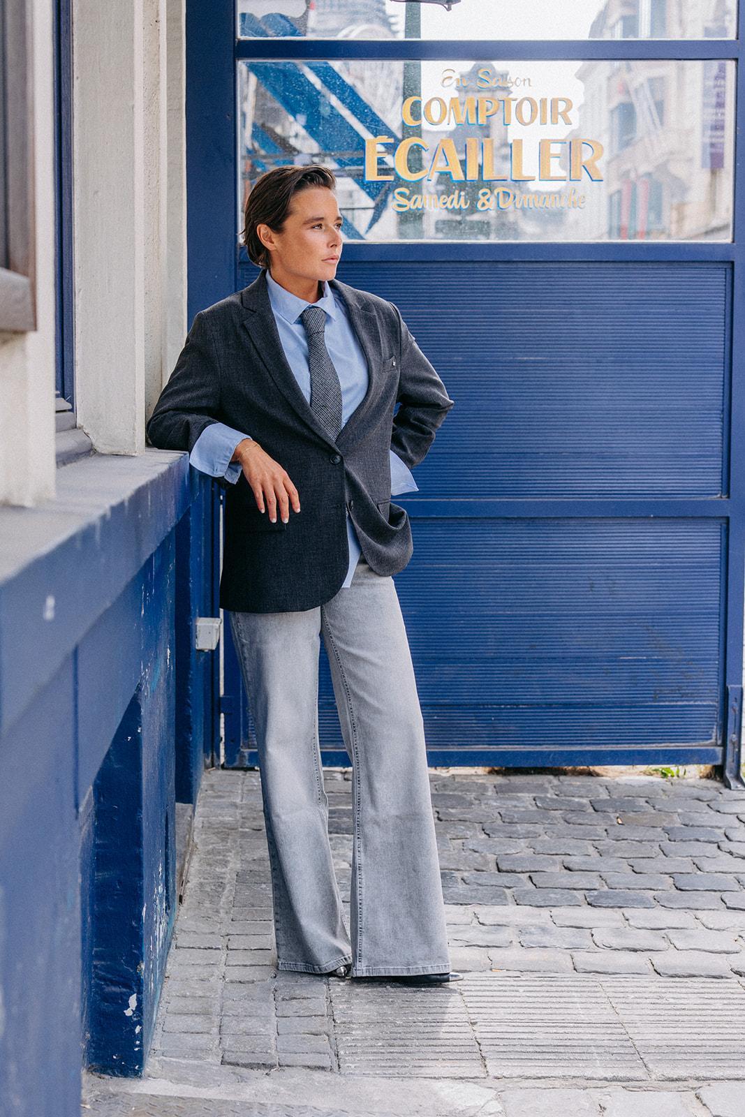 Dean tie - Grey Checks