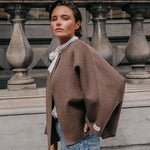 Carole omkeerbare manteljas - Brown