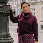 Tini driehoek sjaal - Burgundy
