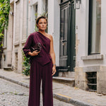 Seli one-shoulder top - Plume