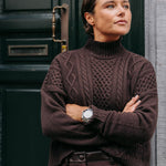 Lino minirok - Brown
