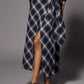 Atlanta flanellen maxi rok - Navy Checks