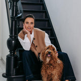 Anna gilet met franjes - Camel