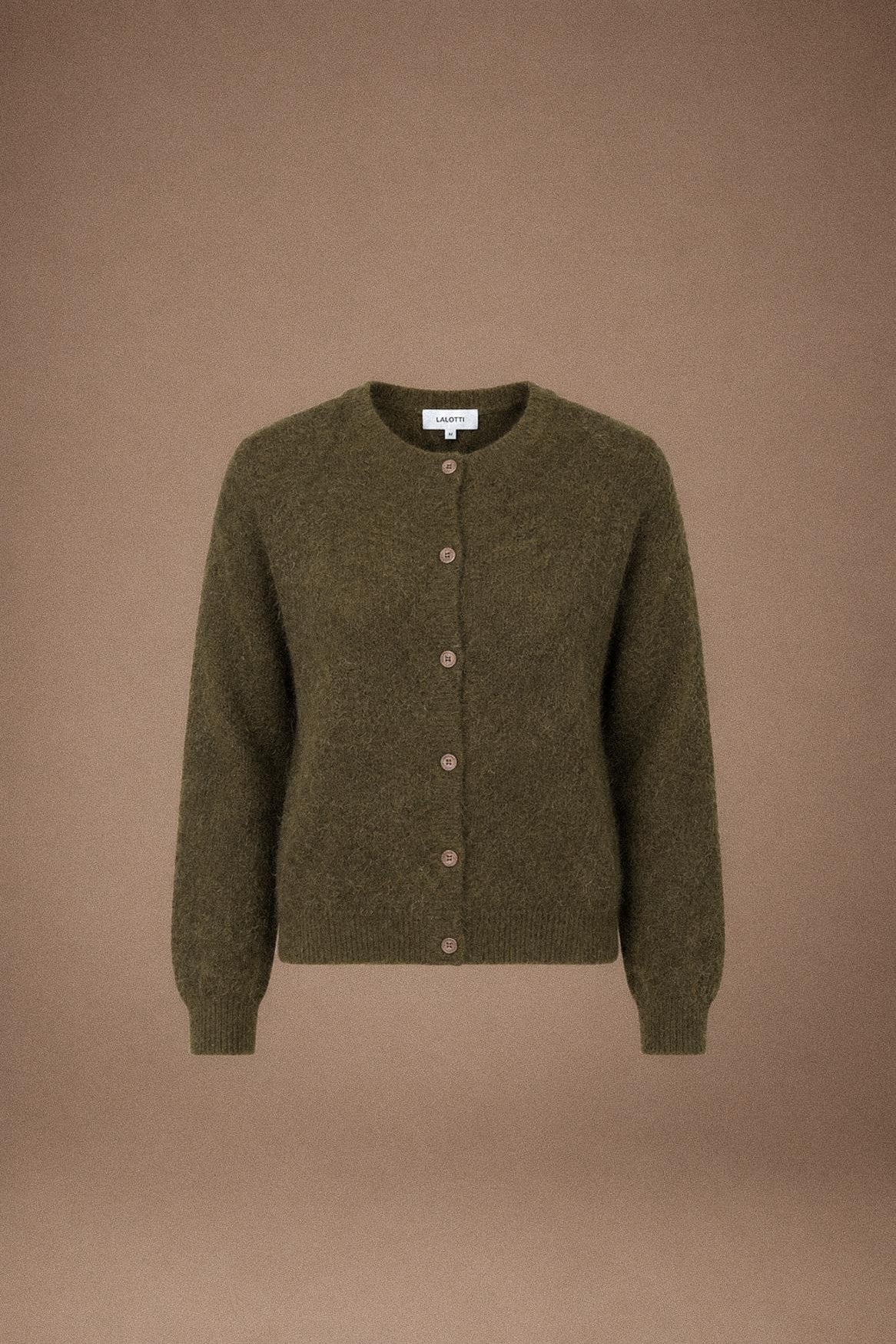 Alana mohair gilet - Khaki