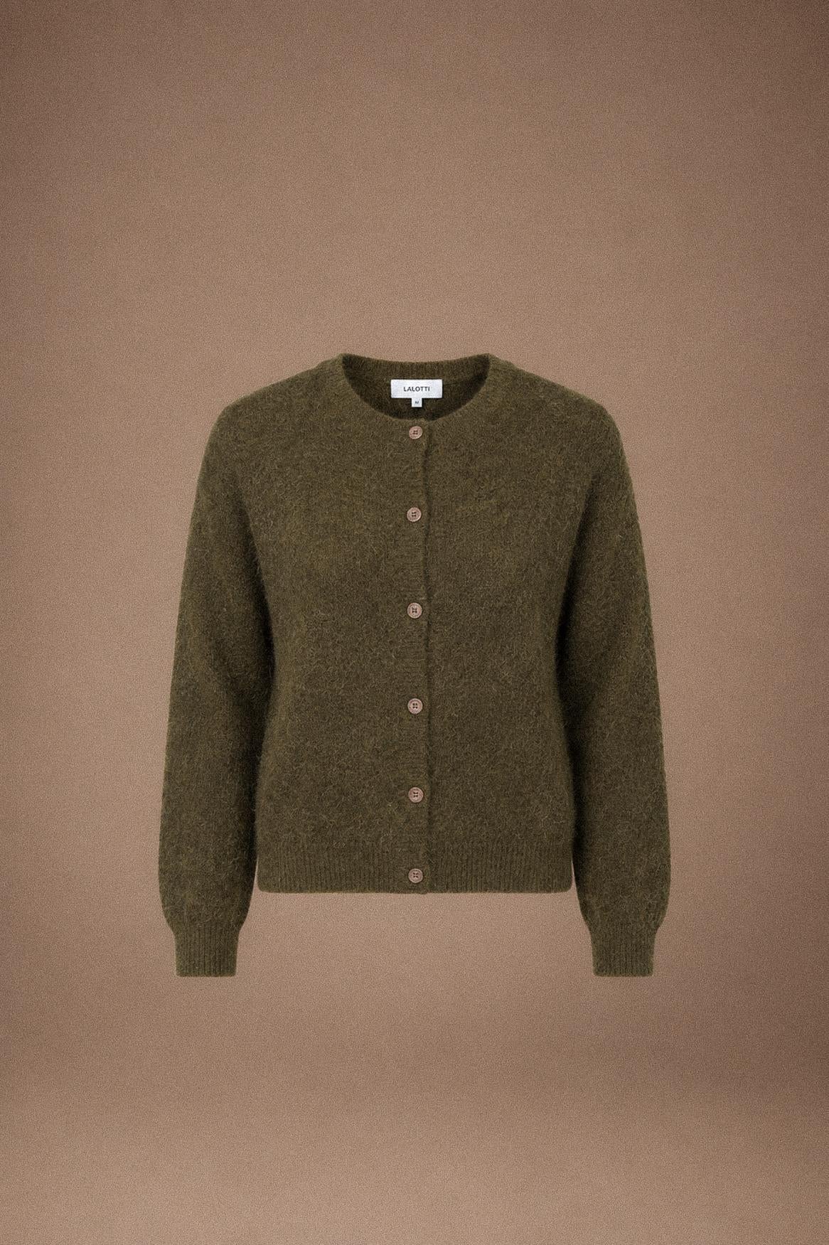 Alana mohair gilet - Khaki
