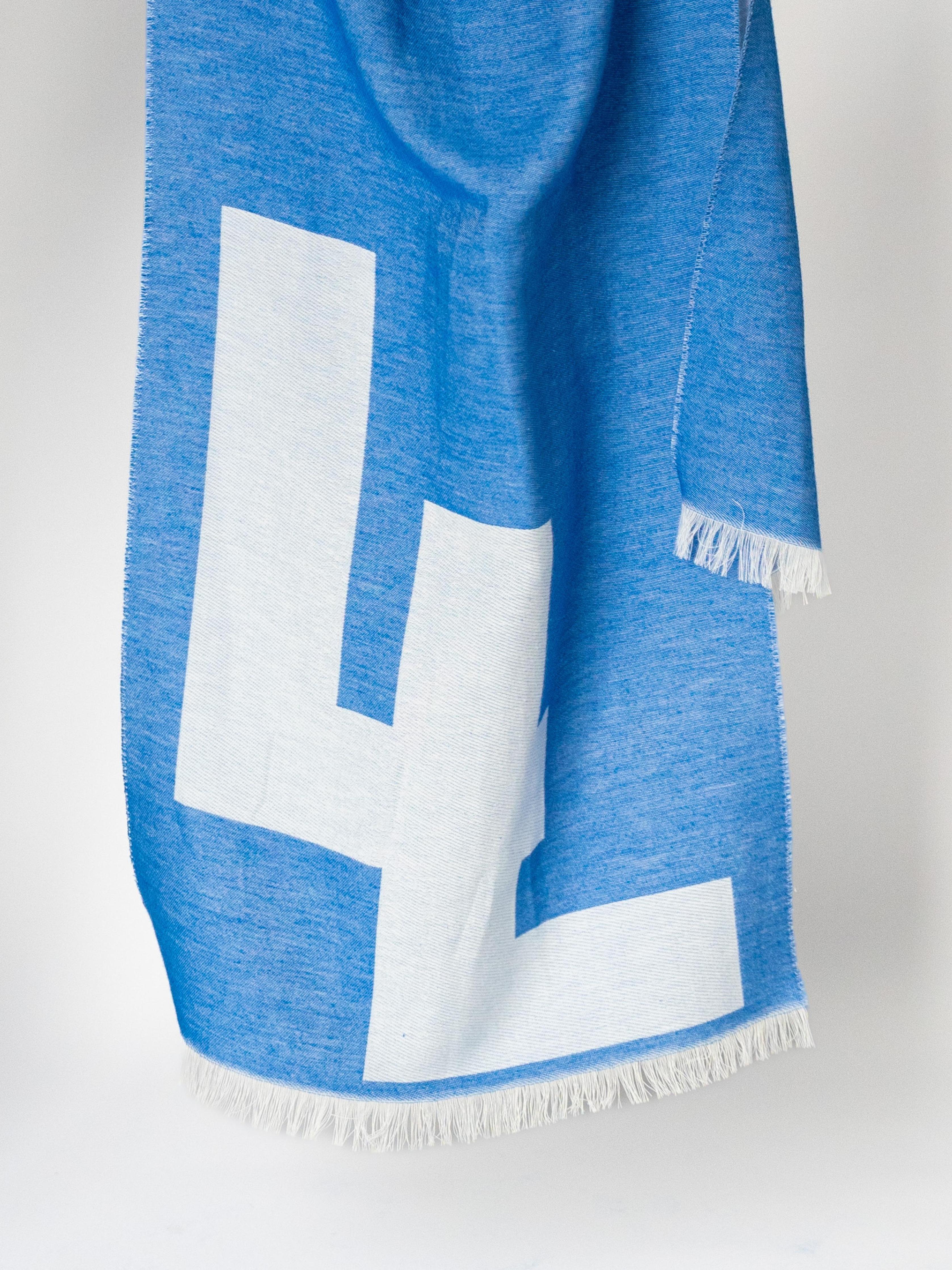 Sjaal met logo - Bic Blauw