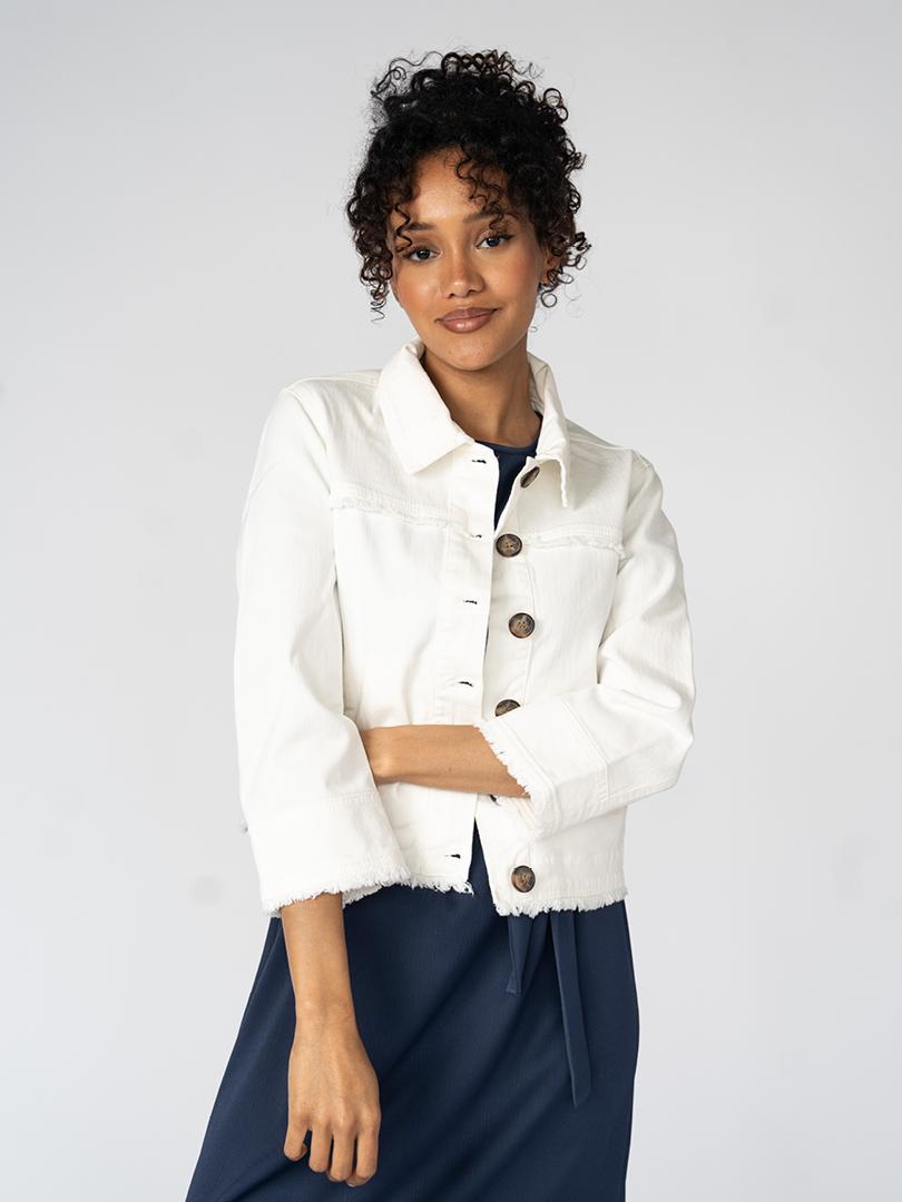 Vest in denimlook - Ecru
