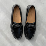 Moccasin in leder - Zwart