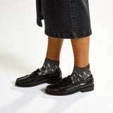 Moccasin in leder - Zwart