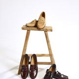 Moccasin in leder - Burgundy