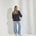 Mantel met lichte pofmouw - Navy