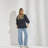 Mantel met lichte pofmouw - Navy