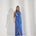 Avondjurk met open rug - Skyblauw