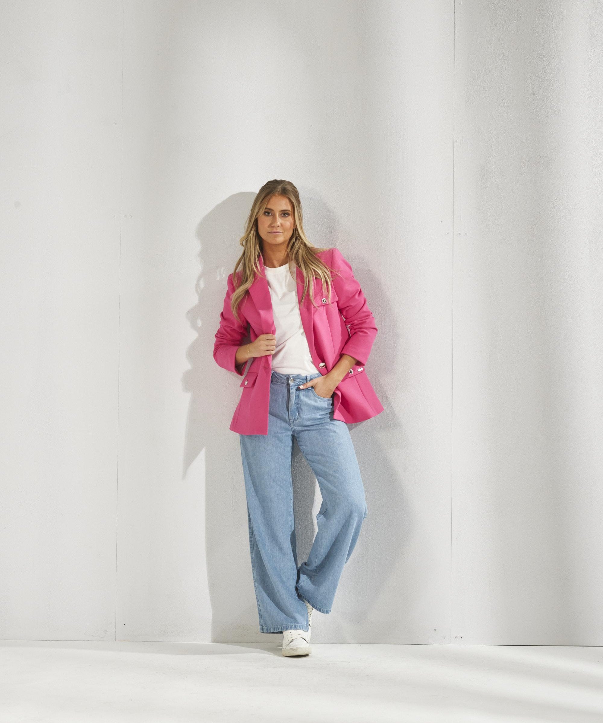 Mid waist jeans met losse fit - Jeans