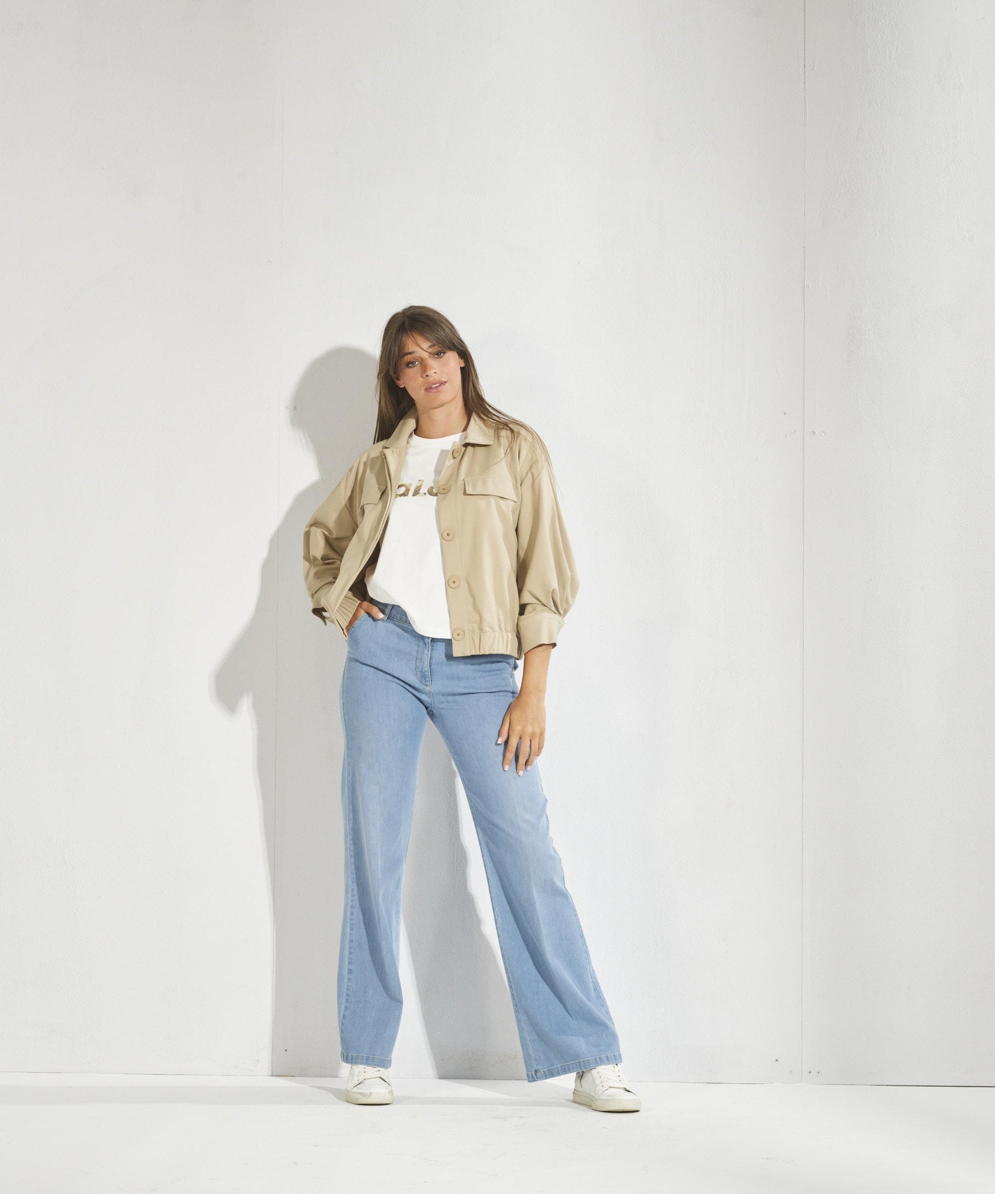 Broek met wijde pijpen - Jeans