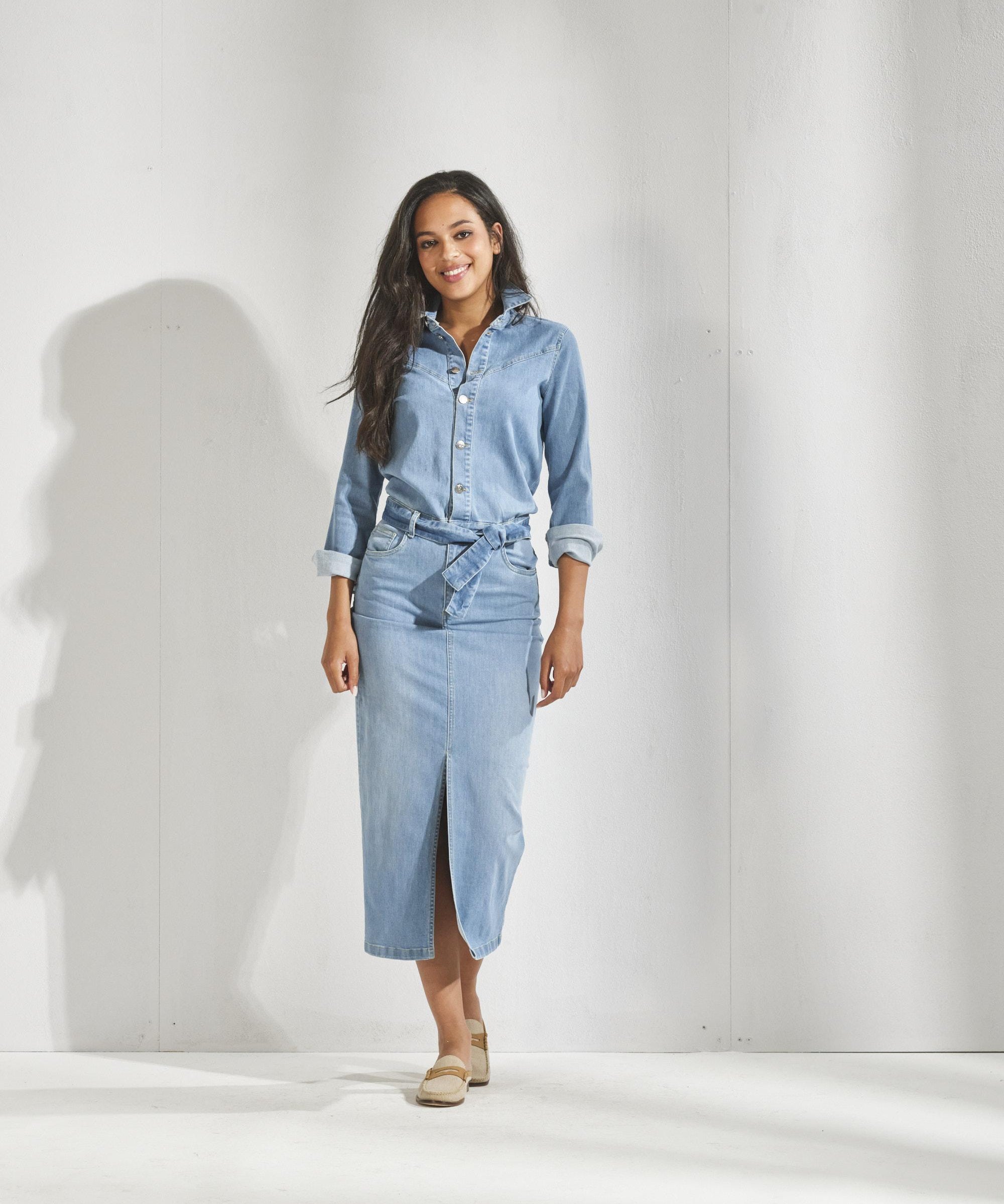 Lange jeansjurk - Jeans