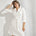 Jurk met knoopdetail - Wit