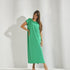 Lange t-shirt jurk - Groen