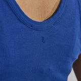 Rib tanktop - Bic blauw