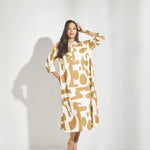 Lange katoenen jurk met print - Casablanca