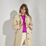 Midi trenchcoat - Camel