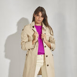 Midi trenchcoat - Camel