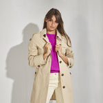 Midi trenchcoat - Camel