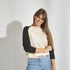 Trui met accentmouwen - Beige