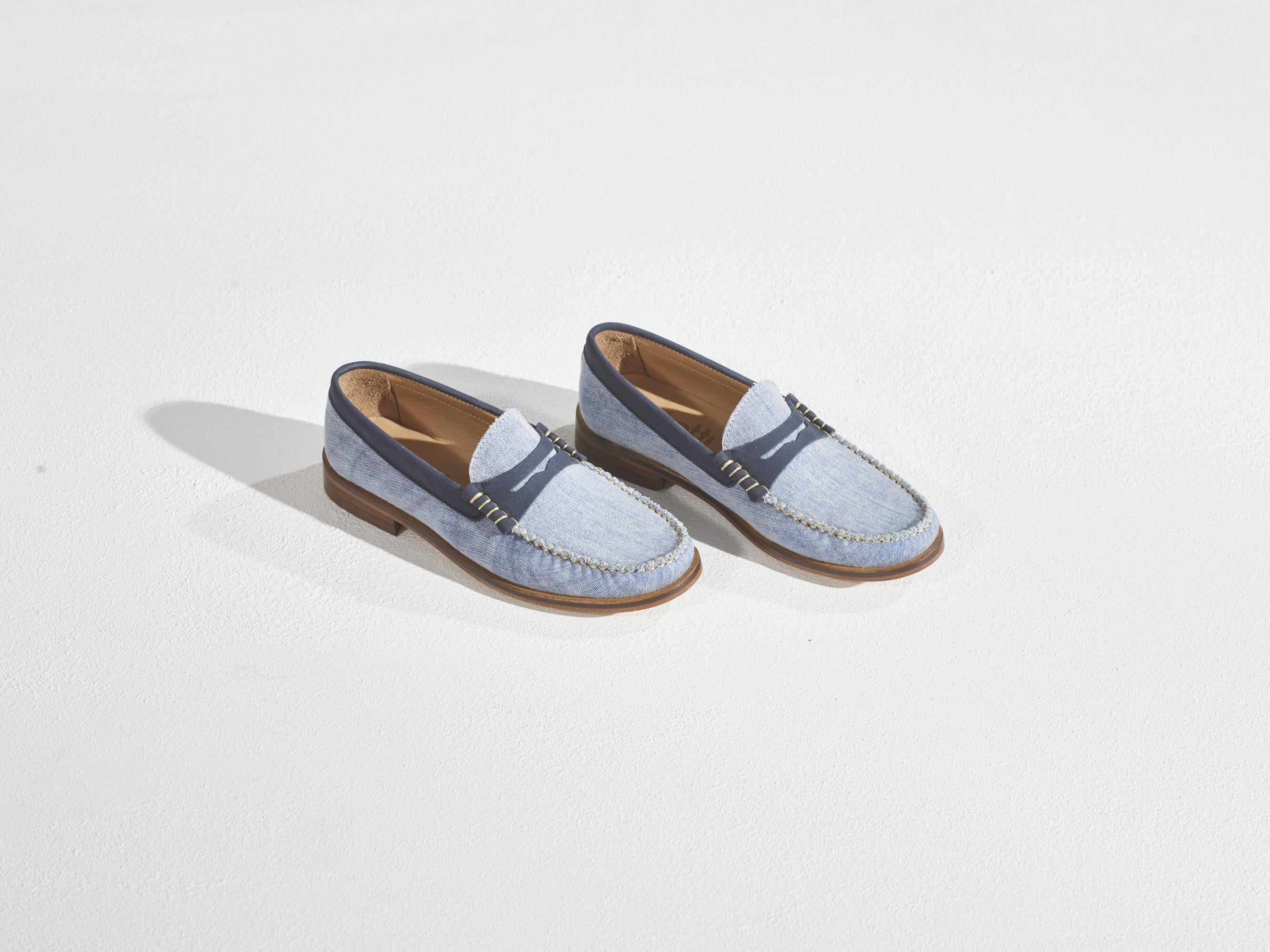 Mocassin met kleurdetail - Jeans