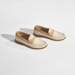 Mocassin met kleurdetail - Sand
