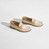 Mocassin met kleurdetail - Sand