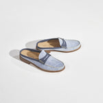 Slipper met kleurdetail - Jeans