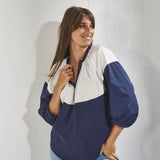 Shirt with puff sleeves - Navy