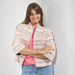 Cape met driekwarts mouw - Multicolor hard