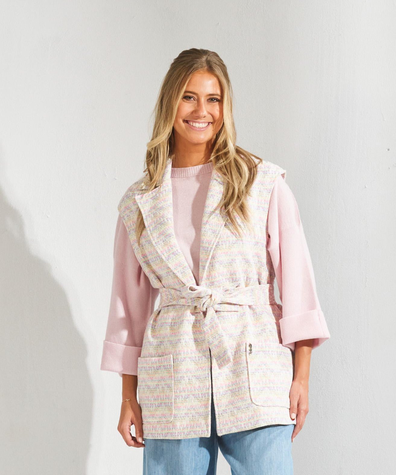 Mantel zonder mouwen - Multicolour soft