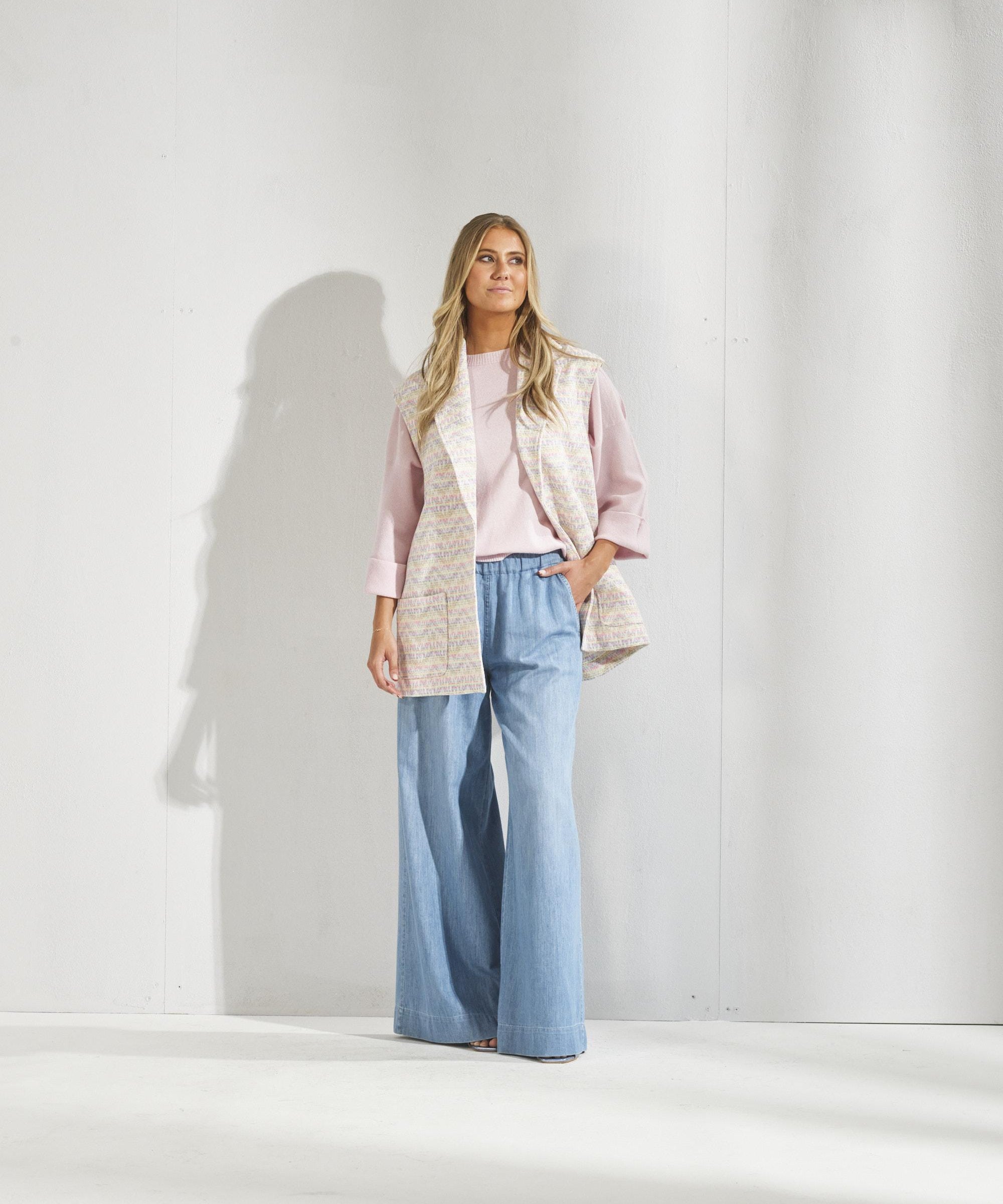Mantel zonder mouwen - Multicolour soft