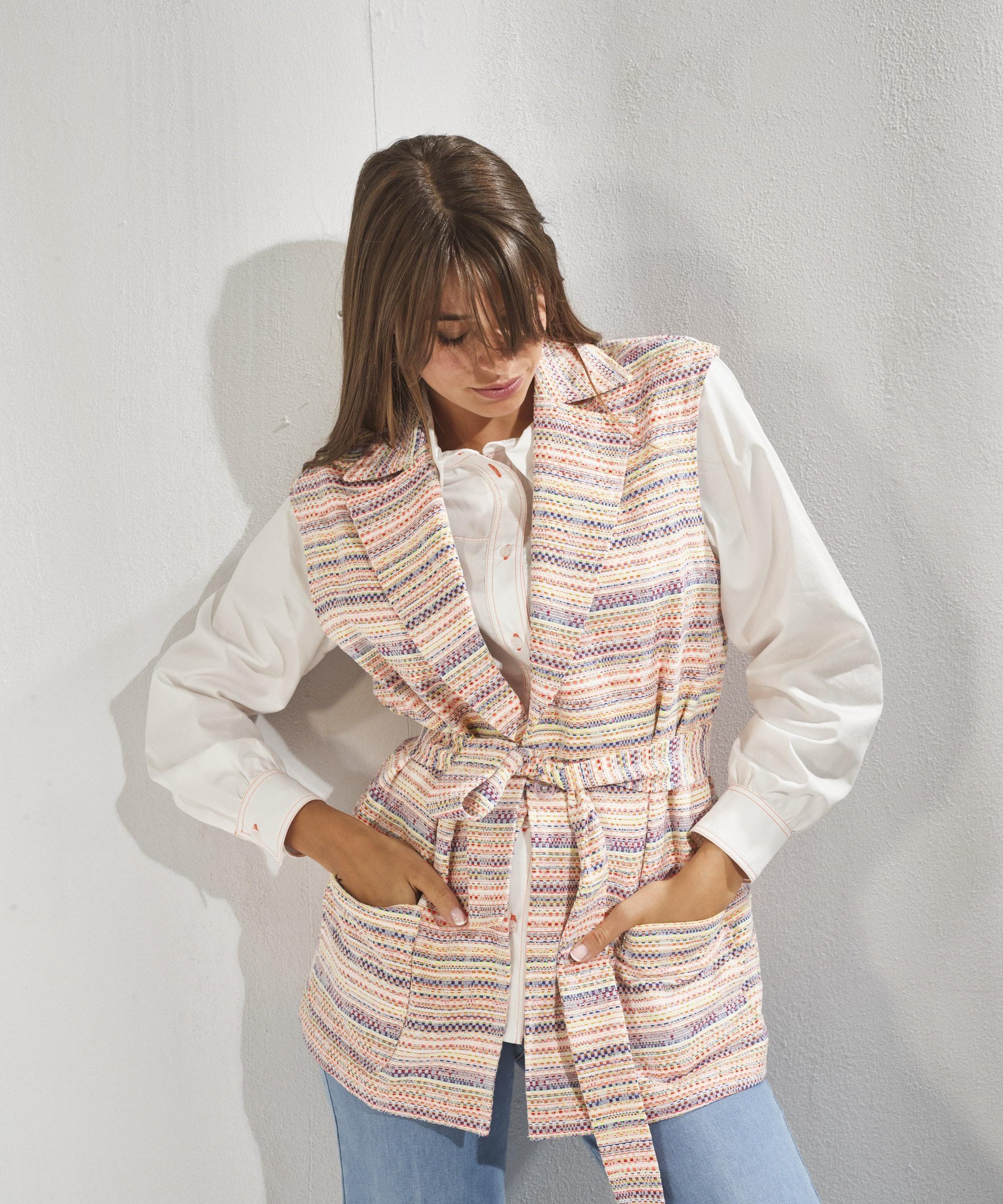 Mantel zonder mouwen - Multicolour hard