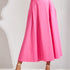 Katoenen rok met plooien - Roze