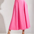 Katoenen rok met plooien - Roze