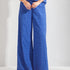Broek met broderie - Bic Blauw