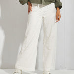 Broek met broderie - Wit