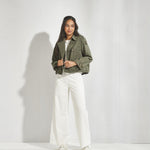 Broek met broderie - Wit