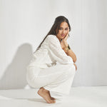 One shoulder blouse - Wit