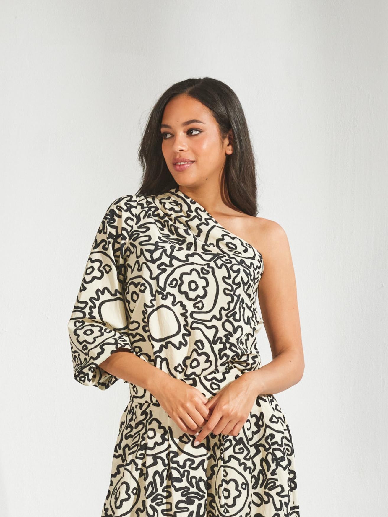 One shoulder blouse - Zanzibar
