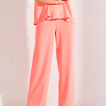 Broek met rekker in de taille - Fluo oranje