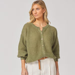 Gilet met knopen - Kaki