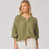 Gilet met knopen - Kaki