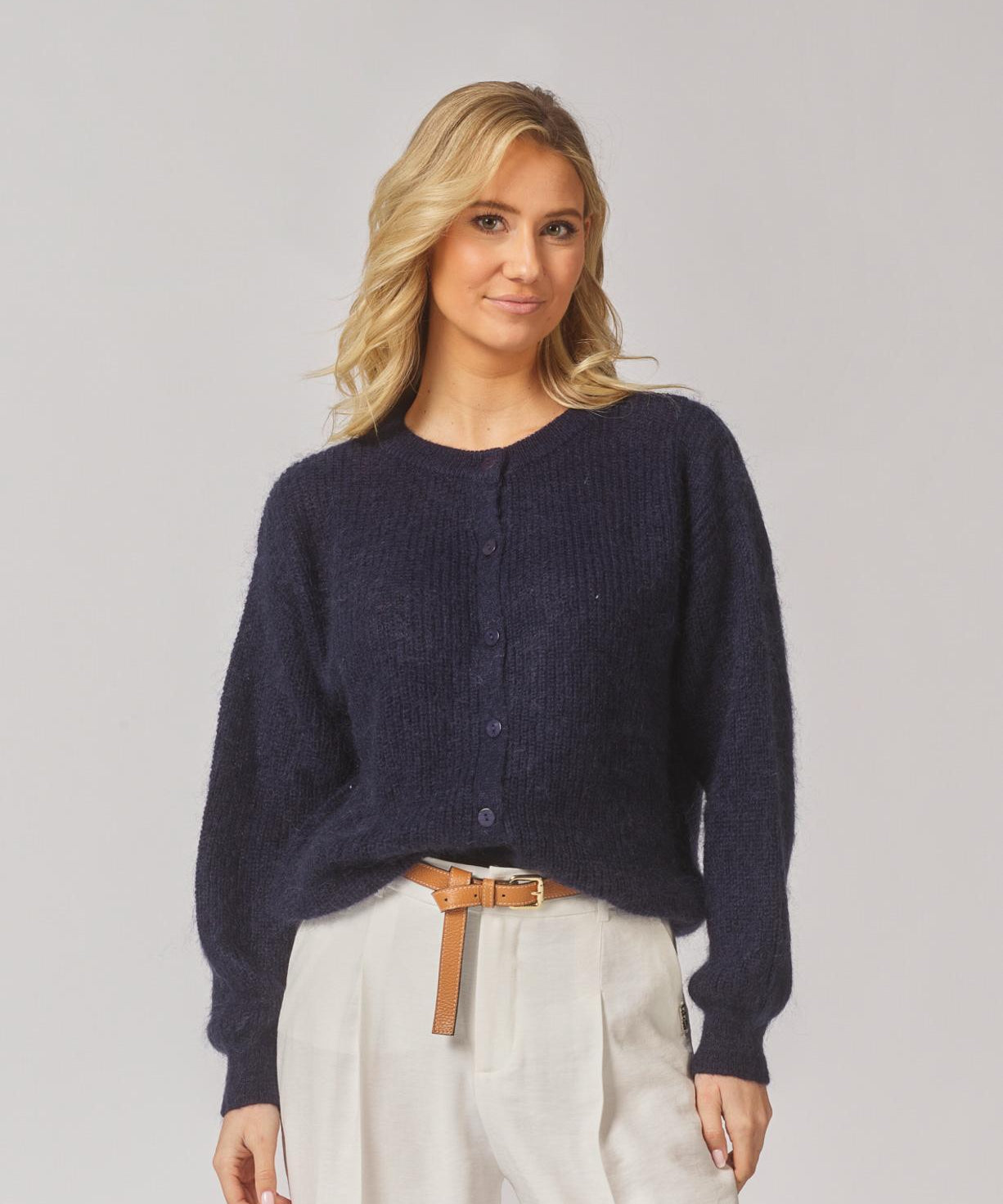 Gilet met knopen - Navy
